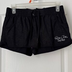 Ron Jon Women's Black Athletic Shorts